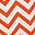 Orange White Chevron