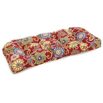Blazing Needles 42-inch by 19-inch U-Shaped Solid Spun Polyester Tufted Settee/Bench Cushion