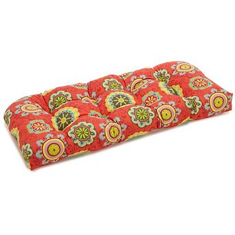 Blazing Needles 42-inch by 19-inch U-Shaped Solid Spun Polyester Tufted Settee/Bench Cushion