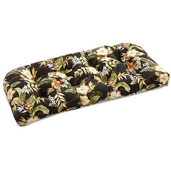 Blazing Needles 42-inch by 19-inch U-Shaped Solid Spun Polyester Tufted Settee/Bench Cushion