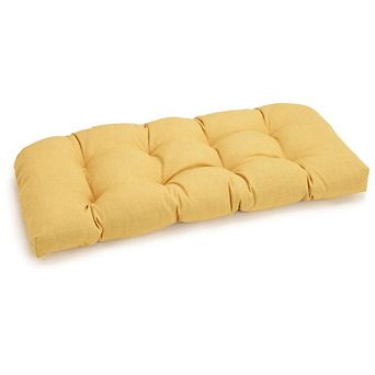 Blazing Needles 42-inch by 19-inch U-Shaped Solid Spun Polyester Tufted Settee/Bench Cushion