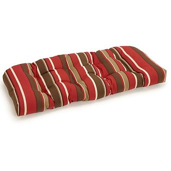 Blazing Needles 42-inch by 19-inch U-Shaped Solid Spun Polyester Tufted Settee/Bench Cushion
