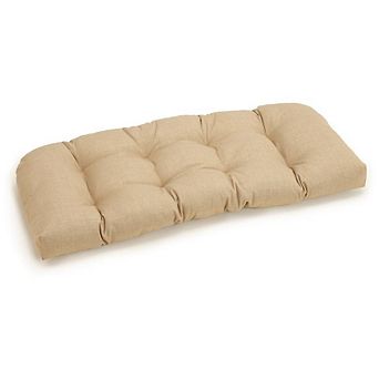 Blazing Needles 42-inch by 19-inch U-Shaped Solid Spun Polyester Tufted Settee/Bench Cushion
