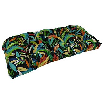 Blazing Needles 42-inch by 19-inch U-Shaped Solid Spun Polyester Tufted Settee/Bench Cushion