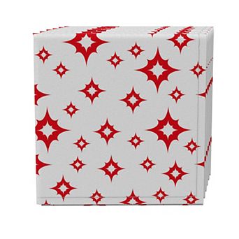 Napkin Set of 4, 100% Cotton, 20x20", Cartoon Fireworks