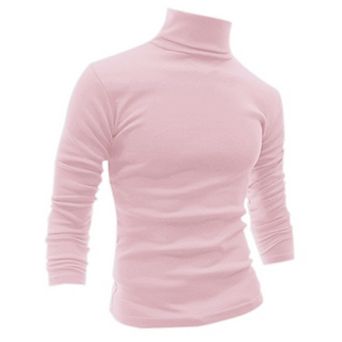 Men's Pullover Turtle Neck Long Sleeves Stretchy Slim Fit Tops