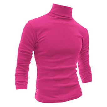 Men's Pullover Turtle Neck Long Sleeves Stretchy Slim Fit Tops