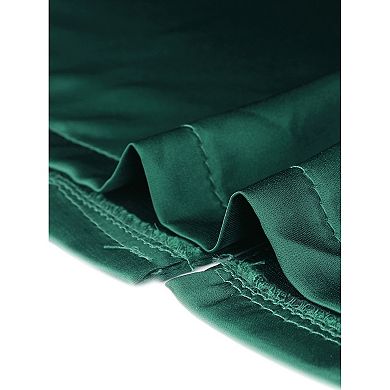 Women's Loungewear Tops and Capri Pants Satin Pajama Sets