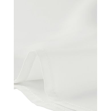 Button Down Shirt For Women's Collared Contrast Trim Short Sleeve Blouse