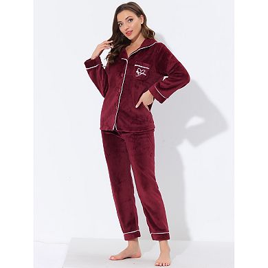 Women's Pajama Sets Sleepwear Button Down Soft Night Suit Pj Lounge Sets
