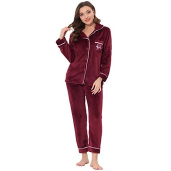 Women's Pajama Sets Sleepwear Button Down Soft Night Suit Pj Lounge Sets