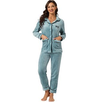 Women's Pajama Sets Sleepwear Button Down Soft Night Suit Pj Lounge Sets