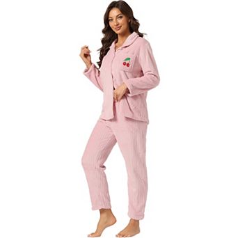 Women's Pajama Sets Sleepwear Button Down Soft Night Suit Pj Lounge Sets