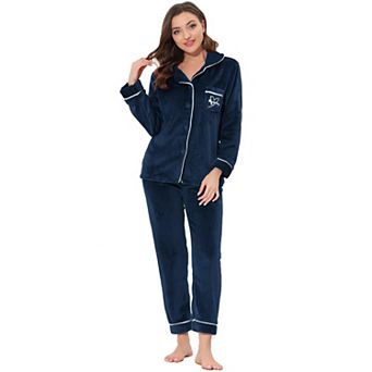 Women's Pajama Sets Sleepwear Button Down Soft Night Suit Pj Lounge Sets