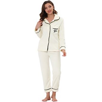 Women's Pajama Sets Sleepwear Button Down Soft Night Suit Pj Lounge Sets