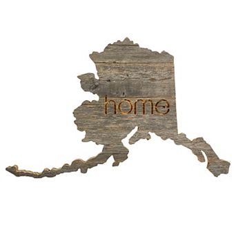 Large Rustic Farmhouse Home State Reclaimed Wood Wall Sign