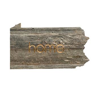 Large Rustic Farmhouse State Reclaimed Wood Wall Sign Home