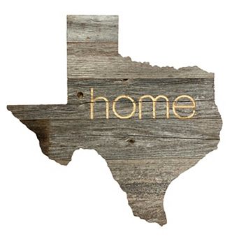 Large Rustic Farmhouse State Reclaimed Wood Wall Sign Home
