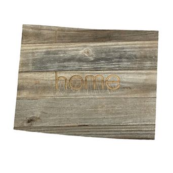 Large Rustic Farmhouse State Reclaimed Wood Wall Sign Home