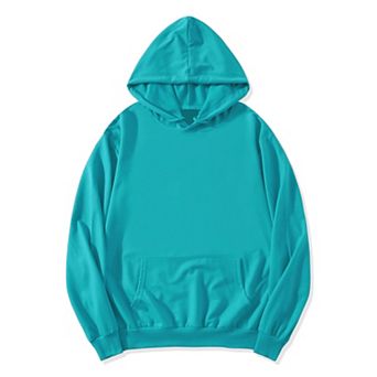 Men's Hoodie Sweatshirt Long Sleeves Solid Drawstring Pullover