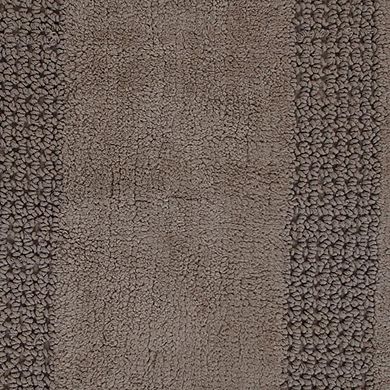 Cotton Racetrack Design Skid Proof Comfortable Absorbent Solid Racetrack Design Bath Rug