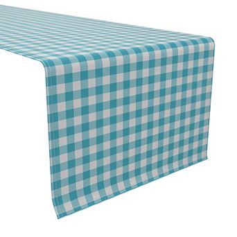 Table Runner, 100% Cotton, 16x90", Plaid 20
