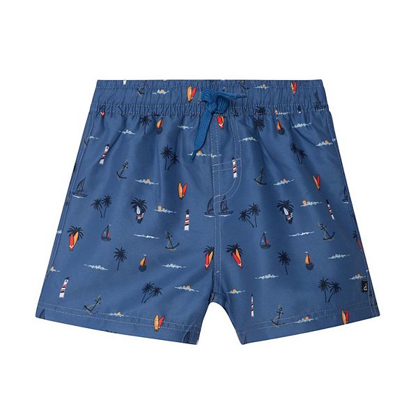 Printed Boardshort Blue Boats