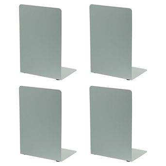 2 Set Metal L-Shaped Bookend for Stationery Office Accessories