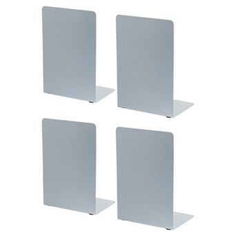 2 Set Metal L-Shaped Bookend for Stationery Office Accessories