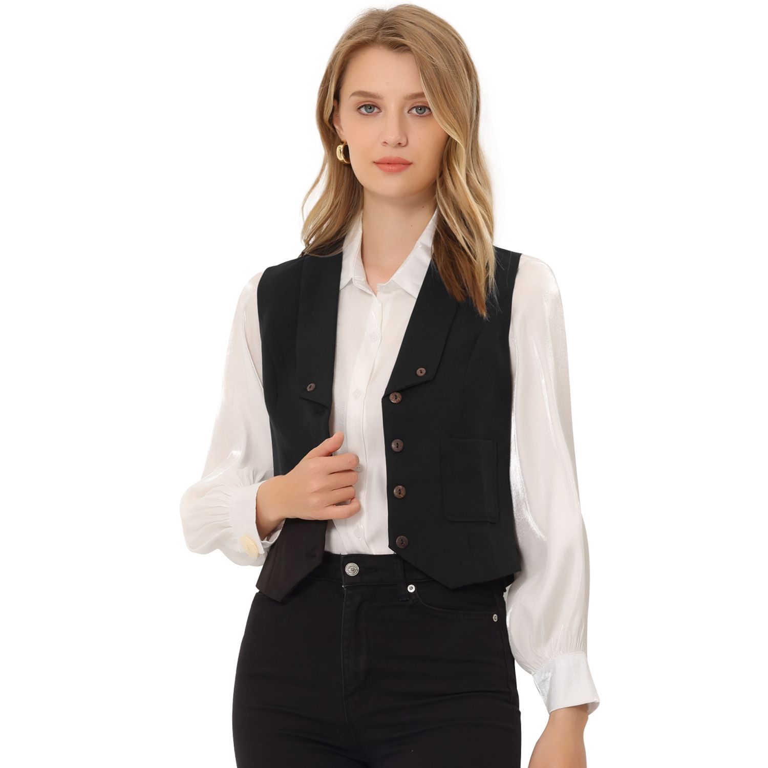 Business casual vest clearance womens