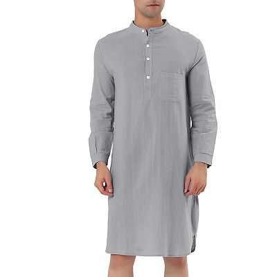 white christmas dresses Hancock Men White Solids Pure Cotton Regular Fit Night Wear Night Suit main image 0