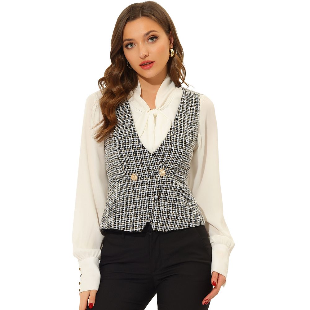 メゾンドドルチェ　candy tweed vest ホワイト candy tweed vest/white レビュー | maison de Dolce.