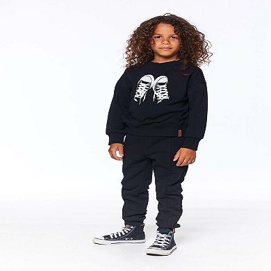 French Terry Sweatpants Black