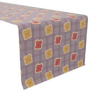 Table Runner, 100% Cotton, 16x108", Honey and Jam Toast