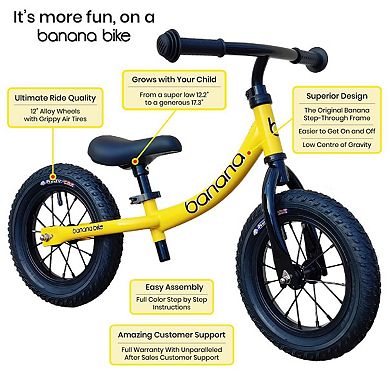 Lightweight Toddler Bike For Neutral And Girls, Adjustable Handlebar 