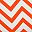 Orange White Chevron