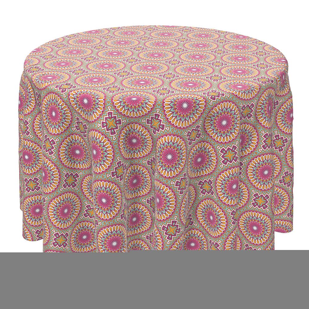 Round Tablecloth, 100% Cotton, 60 Round