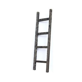 Rustic Farmhouse 4ft Reclaimed Wood Decorative Bookcase Ladder
