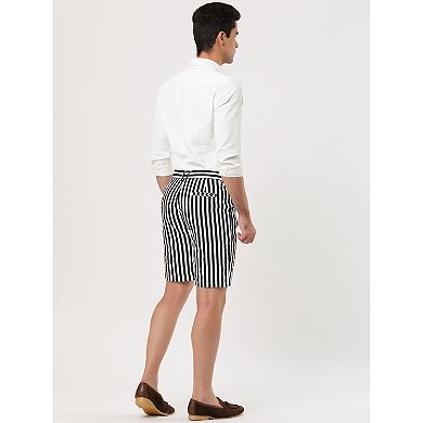 Men's Stripe Flat Front Seersucker Chino Walk Shorts