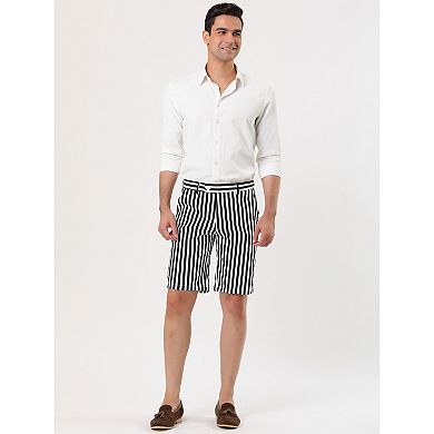 Men's Stripe Flat Front Seersucker Chino Walk Shorts