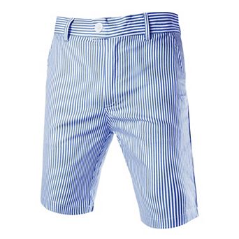 Men's Stripe Flat Front Seersucker Chino Walk Shorts