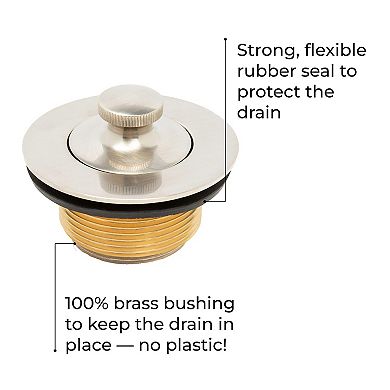 Bathtub Drain Kit Lift And Turn Easy Installation Tub Drain Assembly Conversion Kit