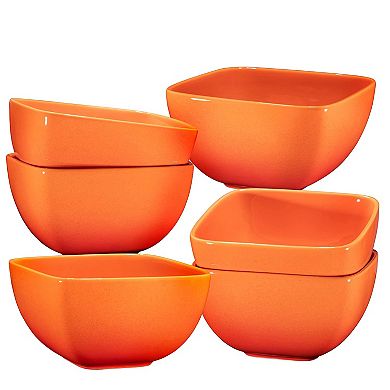 Porcelain Ceramic Square Soup Bowls With Handles, Soup Crocks