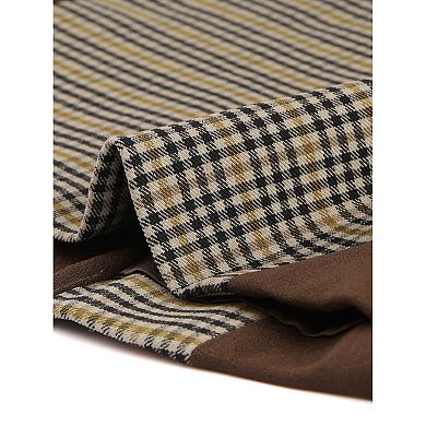 Women's Vintage Waistcoat Vest Plaid Button Down Work Dressy Vests