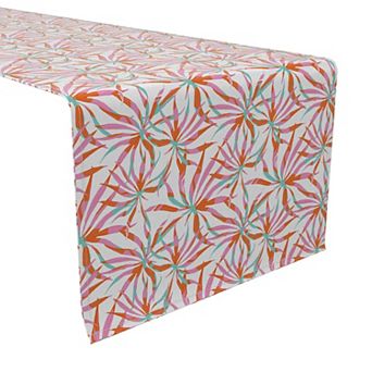 Table Runner, 100% Cotton, 16x72", Bold Hawaiian Pattern