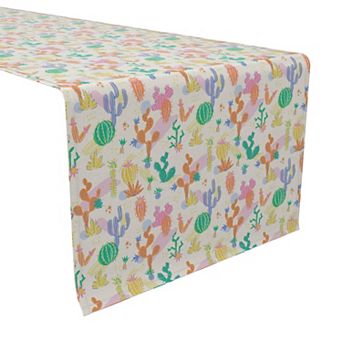 Table Runner, 100% Cotton, 16x72", Bright Desert Pattern