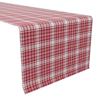 Table Runner, 100% Cotton, 16x108", Plaid 2