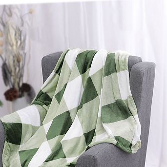 Plaid Blanket Fuzzy Plush Blanket Pet 30"x40"