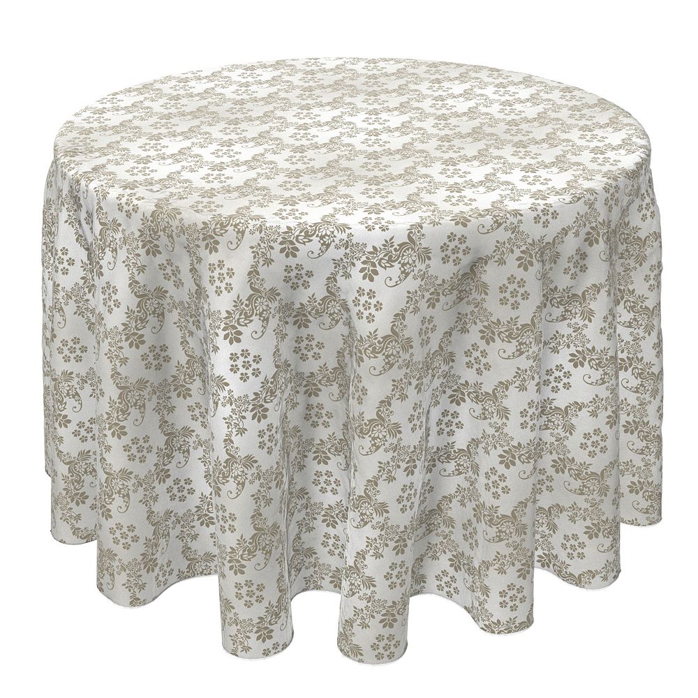 Round Tablecloth, 100% Cotton, 60 Round