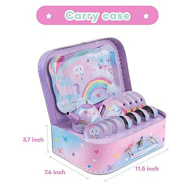 Toy Tea Set With Carry Case